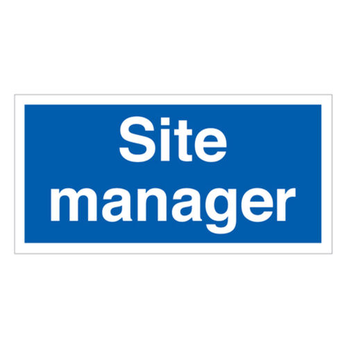Site Manager Sign (68033V)
